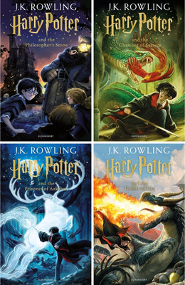 Combo Of 4 Books:Harry Potter And The Philosopher's Stone + Harry Potter And The Chamber Of Secrets + Harry Potter And The Prisoner Of Azkaban + Harry Potter And The Goblet Of Fire(Paperback, J K Rowling) Combo Of 4 Books:Harry Potter And The Philosopher's Stone + Harry Potter And The Chamber Of Secrets + Harry Potter And The Prisoner Of Azkaban + Harry Potter And The Goblet Of Fire(Paperback, J K Rowling)