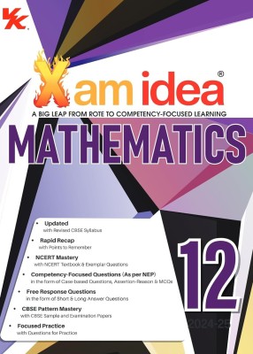 Xam Idea Mathematics Class 12 Book | CBSE Board | Chapterwise Question Bank | Based On Revised CBSE Syllabus | NCERT Questions Included | 2024-25 Exam(Paperback, XAM IDEA EDITORIAL BOARD)