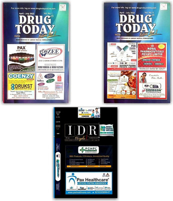 Drug Today April - July 2022 Volume 1 & 2 Along With IDR Book 2022 Latest Edition Books(Paperback, DRUG TODAY)