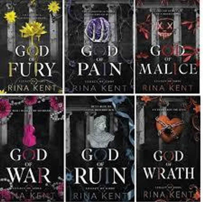 Legacy Of Gods Series Collection 6 Books Set By Rina Kent (God Of Pain, God Of Fury, God Of Ruin, God Of War, God Of Malice & God Of Wrath) (Paperback, Rina Kent)(Paperback, RINA KENT)