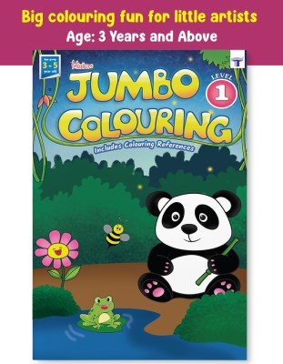 Blossom Jumbo Creative Colouring Book For Kids | Part 1 | Best Gift To Children For Drawing And Painting With Colour Reference Guide | A3 Size | 3 To 5 Years Old(Paperback, Target Publications)