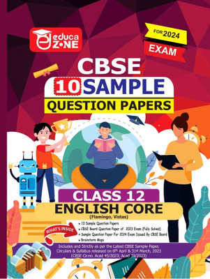 Educazone CBSE 10 Sample Questions Papers Class 12 English Core Book (For Board Exam 2024)(Paperback, Educazone Panel of Experts)
