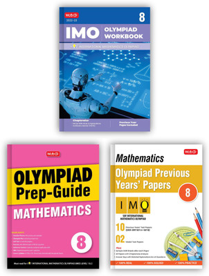 SOF International Mathematics Olympiad (IMO) Work Book, Olympiad Prep-Guide & Previous Years Papers With Mock Test Paper Class 8 - Olympiad Books For 2022-23 Exam (Set Of 3 Books)(Papperback, MTG Editorial Board)