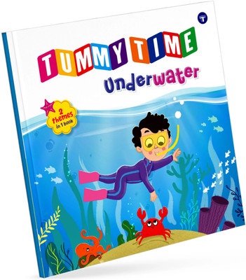 Tummy Time Book For Babies: Farm & Underwater Themes Double-Sided Fold-Out | Interactive Panorama Design For Tummy Time Play With Colourful Illustrations, Screen-Free, For Infants(Hardcover, Target Publications)