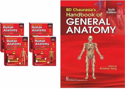 B.D Chaurasia's Human Anatomy 4 Volume Set ( Vol-1 To Vol-4 ) + B.D Chaurasia's Handbook Of General Anatomy 6ED ( PB 2021 Set Of 4 Books ) Product Bundle With General Anatomy ( Paperback, Krishan Garg)(Paperback, Dr. Krishan Garg) B.D Chaurasia's Human Anatomy 4 Volume Set ( Vol-1 To Vol-4 ) + B.D Chaurasia's Handbook Of General Anatomy 6ED ( PB 2021 Set Of 4 Books ) Product Bundle With General Anatomy ( Paperback, Krishan Garg)(Paperback, Dr. Krishan Garg)