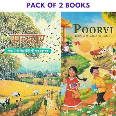 ORIGINAL NCERT Class - 07 Poorvi & Malhar (English & Hindi) Textbook's For Grade - 7 | Pack Of 02 Book's | (कक्षा 7 के लिए पाठ्यपुस्तक, अद्यतन संस्करण 2025) | UPDATED & LATEST EDITION 2025(Paperback, NCERT)