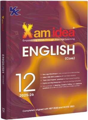 Xam Idea Class 12 English (Core) | CBSE 2025–26 Edition | Mind Maps, Solved Papers & Digital Learning Tools(Paperback, vK Global)