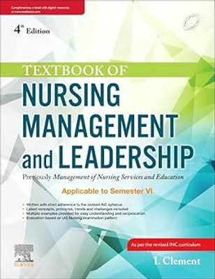 Textbook Of Nursing Management And Leadership Previously Management Of Nursing Services And Education With Access Code 4ed(Paperback, Clement I)