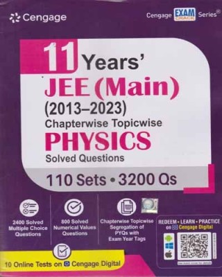 Cengage 11 Years' Jee (Main) [2013 - 2023] Chapterwise Topicwise Physics Solved Questions [110 Set - 3200 Qs](Paperback, EXPERT TEAM)