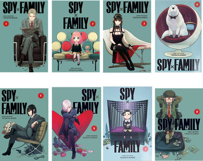 Spy X Family Combo Of 8 Books Vol 1-8 (English, Paperback, )(Paperback, Tatsuya Endo)