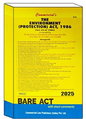 Environement (Protection) Act, 1986 Edition 2025(Paperback, commercial law publisher ed. Board)