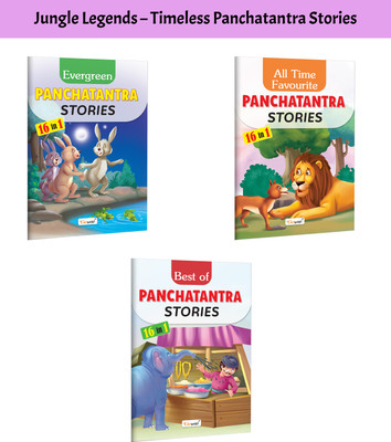 All Time Favourite Panchatantra Stories, Best Of Panchatantra Stories And Evergreen Panchatantra Stories :- Panchatantra Stories Collection, Classic Indian Tales, Bedtime Stories | Pack Of 3 Books(Paperback, GOWOO)