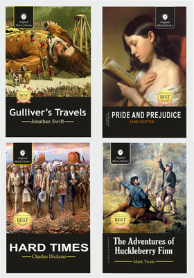 Gulliver's Travels By Jonathan Swift , Pride And Prejudice By Jane Austen, Hard Times By Charles Dickens & The Adventure Of Huckleberry Finn By Mark Twain - Set Of 4 Books - UPSC Civil Services Exams English Literature Optional Paper - Section B Of Paper 1(Paperback, Jonathan Swift, Jane Austen, Cha Gulliver's Travels By Jonathan Swift , Pride And Prejudice By Jane Austen, Hard Times By Charles Dickens & The Adventure Of Huckleberry Finn By Mark Twain - Set Of 4 Books - UPSC Civil Services Exams English Literature Optional Paper - Section B Of Paper 1(Paperback, Jonathan Swift, Jane Austen, Cha