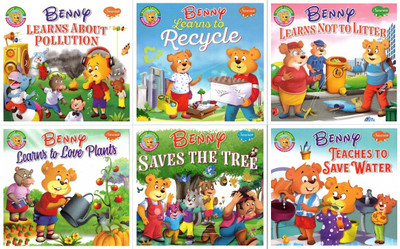 Benny Environmental Education Series – Set Of 6 Books | Learn About Pollution, Recycling, Water Conservation & More | Sawan Picture Story Books For Kids(Paperback, Generic)