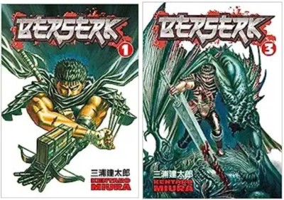 Berserk Volume 1 + Berserk Volume 1 BOOKS SET.. 2 BOOKS SET(Paperback, Kentaro Miura, Kenturo Miura)