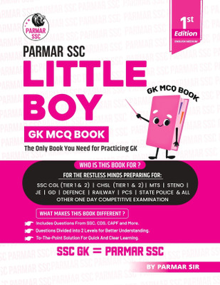 Parmar SSC Little Boy | GK MCQ Book For Practicing GK | English Medium | 1st Edition, 2025 | Useful For SSC CGL And CHSL (Tier 1 & 2) | CPO | MTS | Steno | Selection Post | JE | GD | Defence | Railway | PCS | State Police & All Other One Day Competitive Examination(Paperback, Parmar Sir)