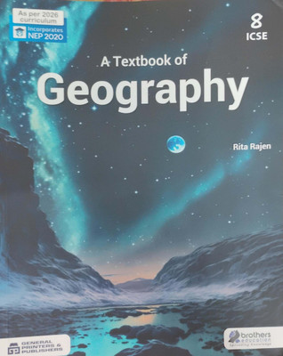 A Textbook Of Geography Icse Class 8(Pepper back, Rita rajen)