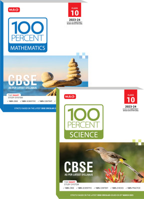 MTG 100 Percent Text-Book Class 10 Mathematics, Science (Set Of 2 Books) With CBSE Chapterwise Topicwise Question Bank & Solved Papers (Based On Latest Pattern For 2023-24 Exam)(Paperback, MTG Editorial Board)