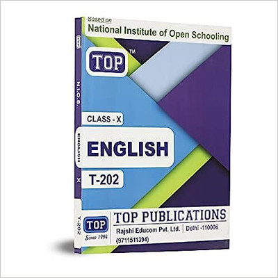 TOP NIOS English Guide Class 10 (T-202) Paperback – 1 January 2022(Paperback, top)