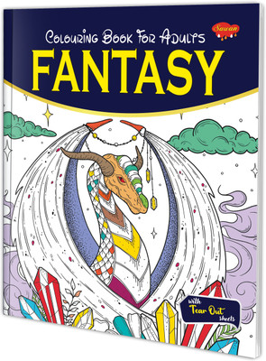 Colouring Books For Adult FANTASY :- Magical Creatures Adult Colouring Book, Fairy Tale Colouring Book For Adults, Fantasy Art For Relaxation, Colouring Book For Fantasy Lovers(Paperback, SAWAN)