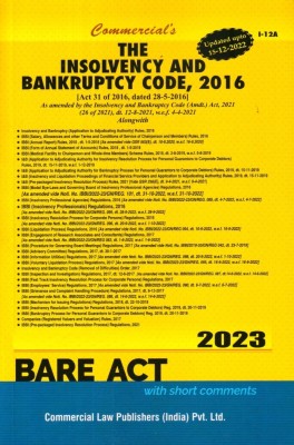 Commercial’s Insolvency & Bankruptcy Code, 2016 With Rules & Regulations Edition 2023(Paperback, COMMERCIAL LAW PUBLICATION)