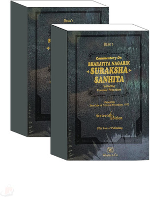Commentary On Bharatiya Nagarik Suraksha Sanhita (Including Forensic Procedure) BNSS By Basu (In 02 Volumes) 2025 EDITION Whytes &Co.’s(Paperback, Basu’s)