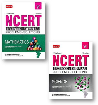 NCERT Textbook + Exemplar Problems Solutions Science & Mathematics, (2-Books Set) - Class 6(Paperback, MTG EXPEART TEAM)