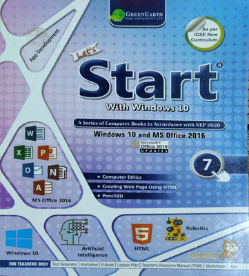 Let's Start With Windows 10 Class 7(Pepper back, Geetanjali Sehgal)