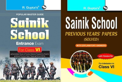 Sainik School Entrance Exam Guide For Class VI + Sainik School: Previous Years Papers With Explanatory Answers (Solved For Class VI) (Set Of 2 Books) Paperback(Paperback, RPH Editorial Board)