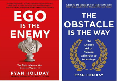 Ego Is The Enemy, The Obstacle Is The Way(Paperback, Ryan Holiday)
