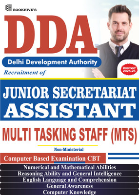 DDA MTS (Non Ministerial) And Junior Secretariat Assistant 2025-2026 Delhi Development Authority (Set Of 5 Books)(Paperback, CHETAN SAKHUJA)