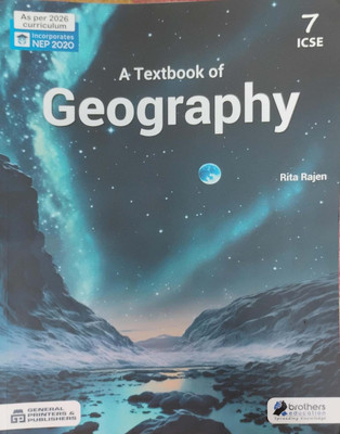 A Textbook Of Geography Icse Class 7(Pepper back, Rita rajen)