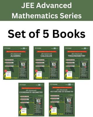 CENGAGE COMBO BOOKS Cengage Jee Advanced Maths Combo Sets Of 5 Books Algebra + Calculus + Coordinate Geometry + Trigonometry + Vectors And 3D Geometry NEW EDTION 202324 Paperback – 1 April 2023