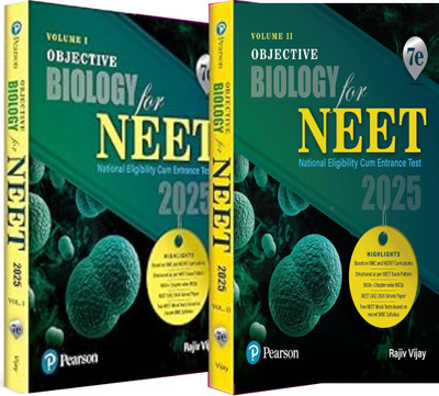 Objective Biology For NEET 2025 Vol - I & II Based On NEET & NCERT Curriculums With NEET (UG) 2024 Solved Questions And Two NEET Mock Tests, 7th Edition(Paperback, Rajiv Vijay)