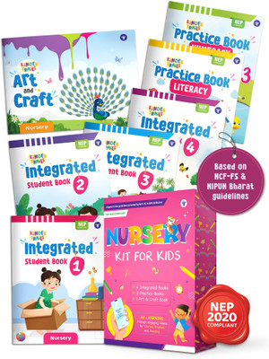 Kinder Trails Nursery Kit For Kids | Age 3 To 4 Years | Art And Craft, Integrated Student Book And Practice Books | Set Of 7 Books(Paperback, Target Publications)