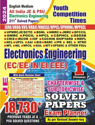English Medium All India Je & Psu Electronic Engineering 211+ Solved Papers(Isro/drdo/kvs/rrbje/rrbsse/uppcl/uprvunl/mppgcl)(Paperback, YOUTH COMPETITION TIMES)