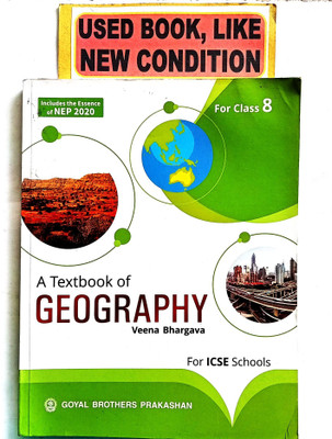 Icse A Textbook Of Geography Class-8(Old Book)(Paperback, VEENA BHARGAVA)