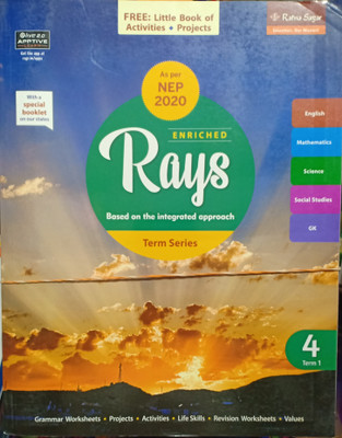 Combo Pack Of 3 Books Enriched Rays Based On The Integrated Approach Class 4 Term Series 1, 2, 3(Pepper back, Tapas Guha)