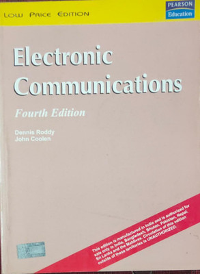 Electronic Communications 4 Ediiton(Paperback, unknown)