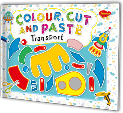 Transport Colour, Cut And Paste Book By Sawan(Paperback, Sawan)