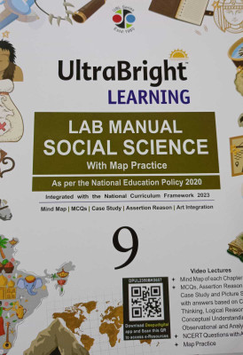 Ultra Bright Learning Lab Manual Social Science With Map Pratice Class 9(PAPERPACK, ANURADHA SARKAR)