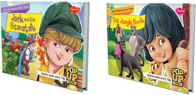 World Famous Fairy Tales The Jungle Book And Jack And The Beanstalk, Set Of 2(Hardcover, SAWAN)