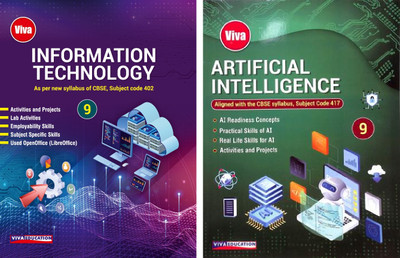 Viva | Information Technology Cbse (Code 402) & Artificial Intelligence (Code 417) Textbook For Class :9 | Edition 2025 | [Set Of 2 ](Paperback, Shashank Johri)