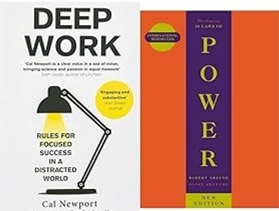 Deep Work: Rules For Focused Success In A Distracted World & The Concise 48 Laws Of Power (The Modern Machiavellian Robert Greene)(Paperback, Call Newport, Robert Greene)