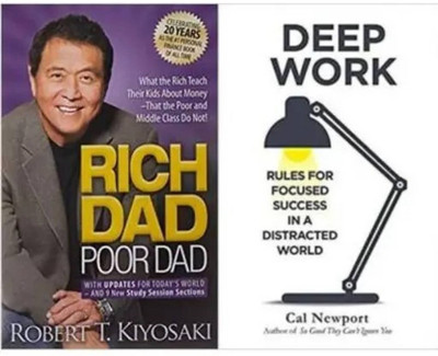 Rich Dad Poor Dad + Deep Work(Paperback, Robert T. Kiyosaki, Cal Newport)