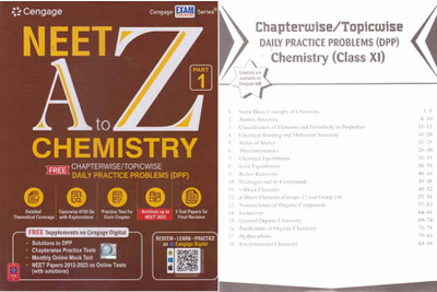 Cengage Neet A To Z Chemistry With Daily Practice Problems (Ddp) Part - 1, For Class - 11, By Seema Saini & K. S. Saini(Paperback, SEEMA SAINI & K. S. SAINI)
