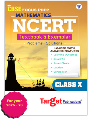 CBSE Class 10 Mathematics � NCERT Textbook & Exemplar Solutions (Exam 2026) | Chapterwise & Subtopicwise Segregation | Practice Problems With Solutions(Paperback, Content Team at Target Publications)