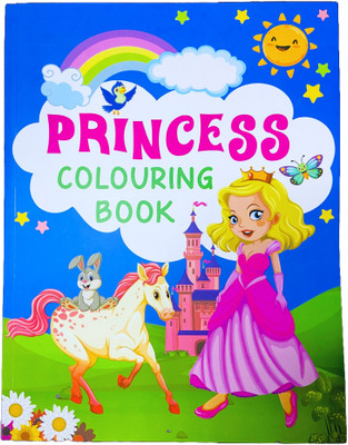 Princess Colouring Book For Kids (64 Pages) – Fun And Creative Activity Book For Girls(Paperback, Kamal Book)