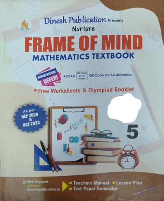 Nurture Frame Of Mind Mathematics Textbook Class 5(Pepper back, Rajeev garg)