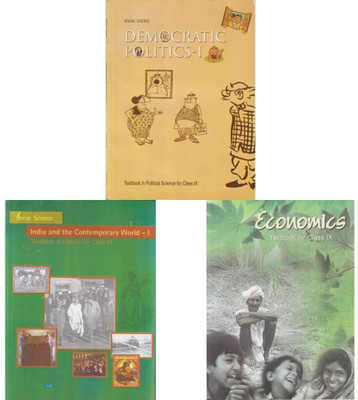 Original NCERT | Class 9 Social Science Book Set Of 3 – Democratic Politics-1, India And The Contemporary World-I (History), Economics | 2025–26 Edition | English Medium(Paperback, National Council of Educational Research and Training (NCERT))